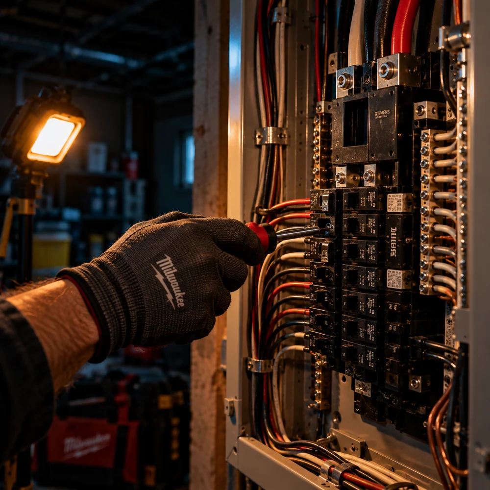 Hands-on electrical panel work